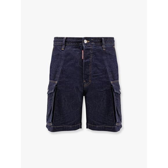 Dsquared2 Men Dsquared2 Summer Lovers Denim Cargo Bermuda Shorts